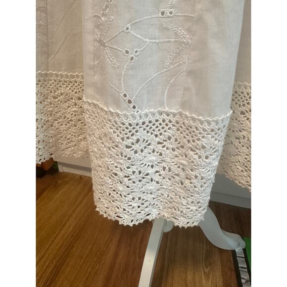 66. Vintage Allison Taylor skirt; white; Size 12 - Picture 6 of 8